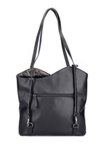 Rieker, tas, dames, met optische luipaardaccenten ZWART